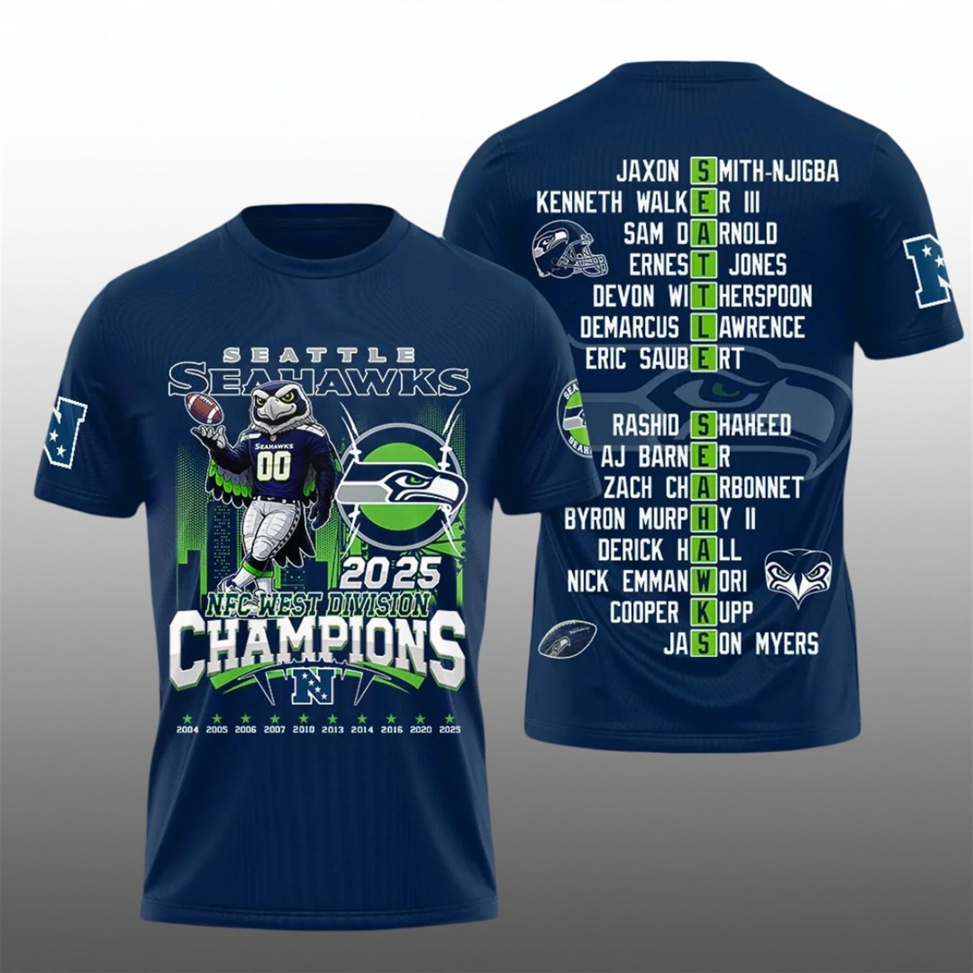 19 2025 Seahawks NFC Division Champions Shirt 19 2025 Seahawks NFC Division Champions Shirt