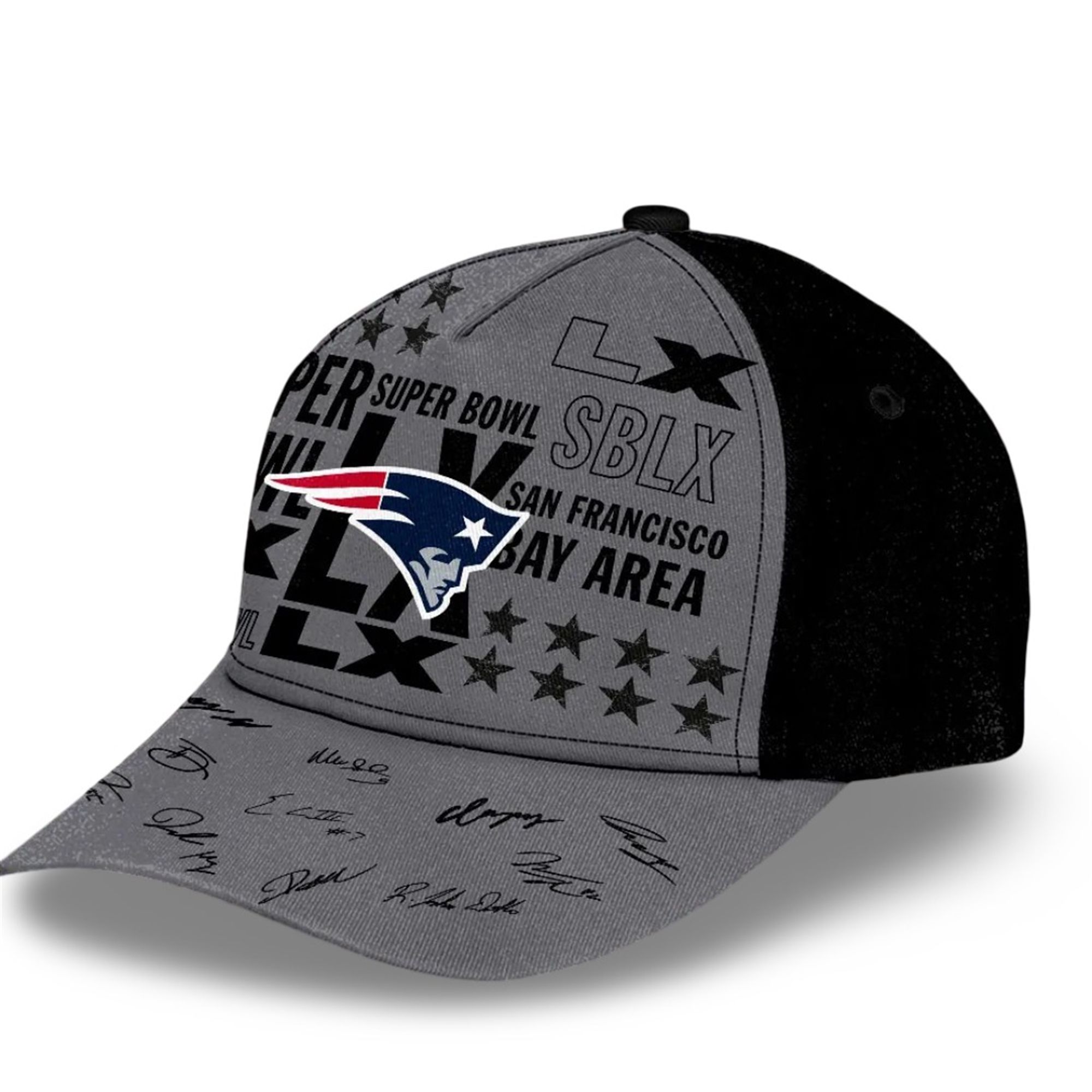 2026 NE Patriots SB LX San Francisco Bay Area Cap 3 19 2026 NE Patriots SB LX San Francisco Bay Area Cap
