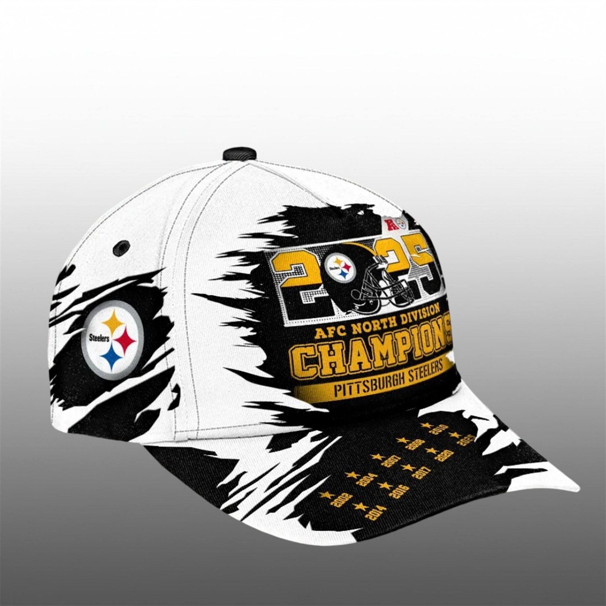 Steelers 2025 AFC North Champions Cap 2 19 Steelers 2025 AFC North Champions Cap