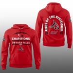 UWRF Falcons WIAC Champions UW River Falls 2025 King Of The Division III Hoodie