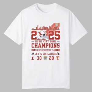 Illinois Football 2025 Music City Bowl Champions Lets Go Illinois Shirt 0 0