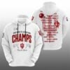2 Hoosiers 2026 Chick Fil A Peach Bowl Champs Time Players Hoodie