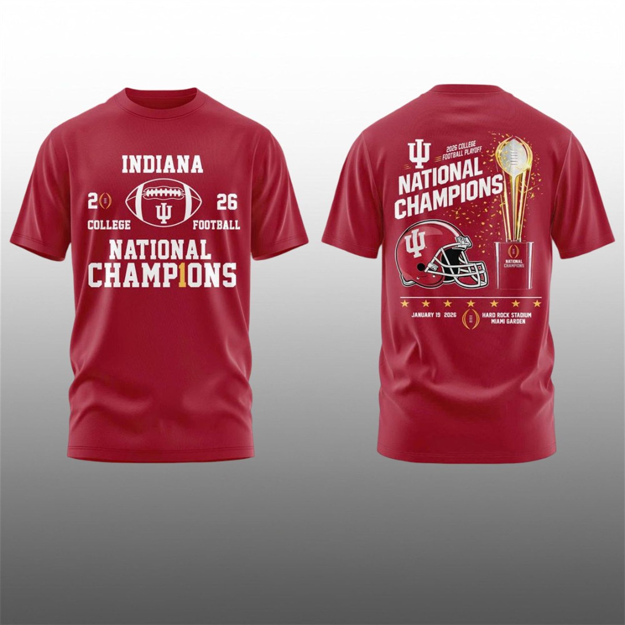 Indiana 2026 CFP National Champions Football Hoodie 2 2 Indiana 2026 CFP National Champions Football Shirt