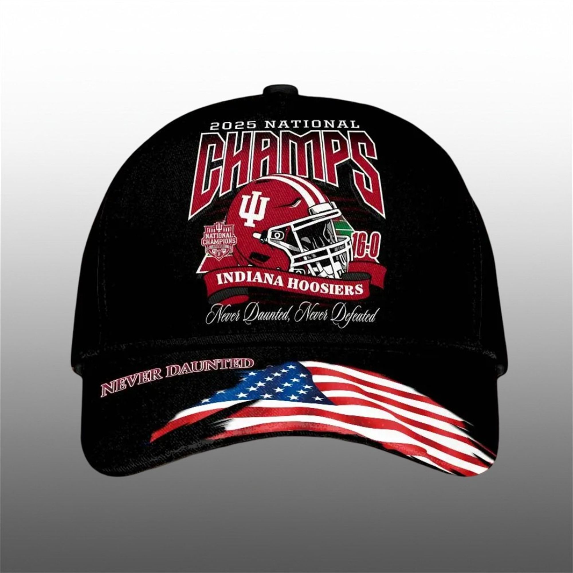 2025 National Champions Hoosiers Football Never Daunted Cap 1 2025 National Champions Hoosiers Football Never Daunted Cap 1