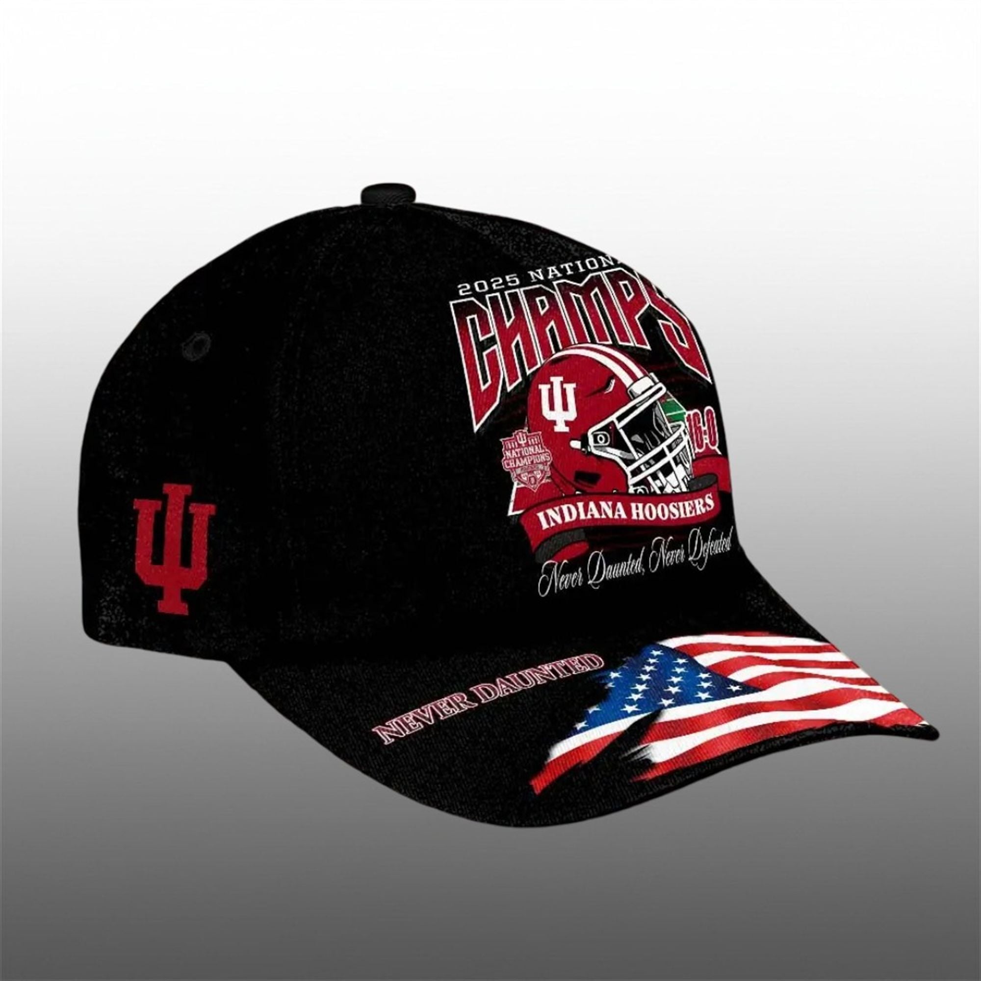 2025 National Champions Hoosiers Football Never Daunted Cap 2 2025 National Champions Hoosiers Football Never Daunted Cap 2