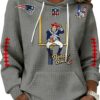 2026 NE Patriots Benito Bowl Waffle Hoodie 5 2026 NE Patriots Benito Bowl Waffle Hoodie 2