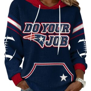 2026 NE Patriots Do Your Job Waffle Hoodie