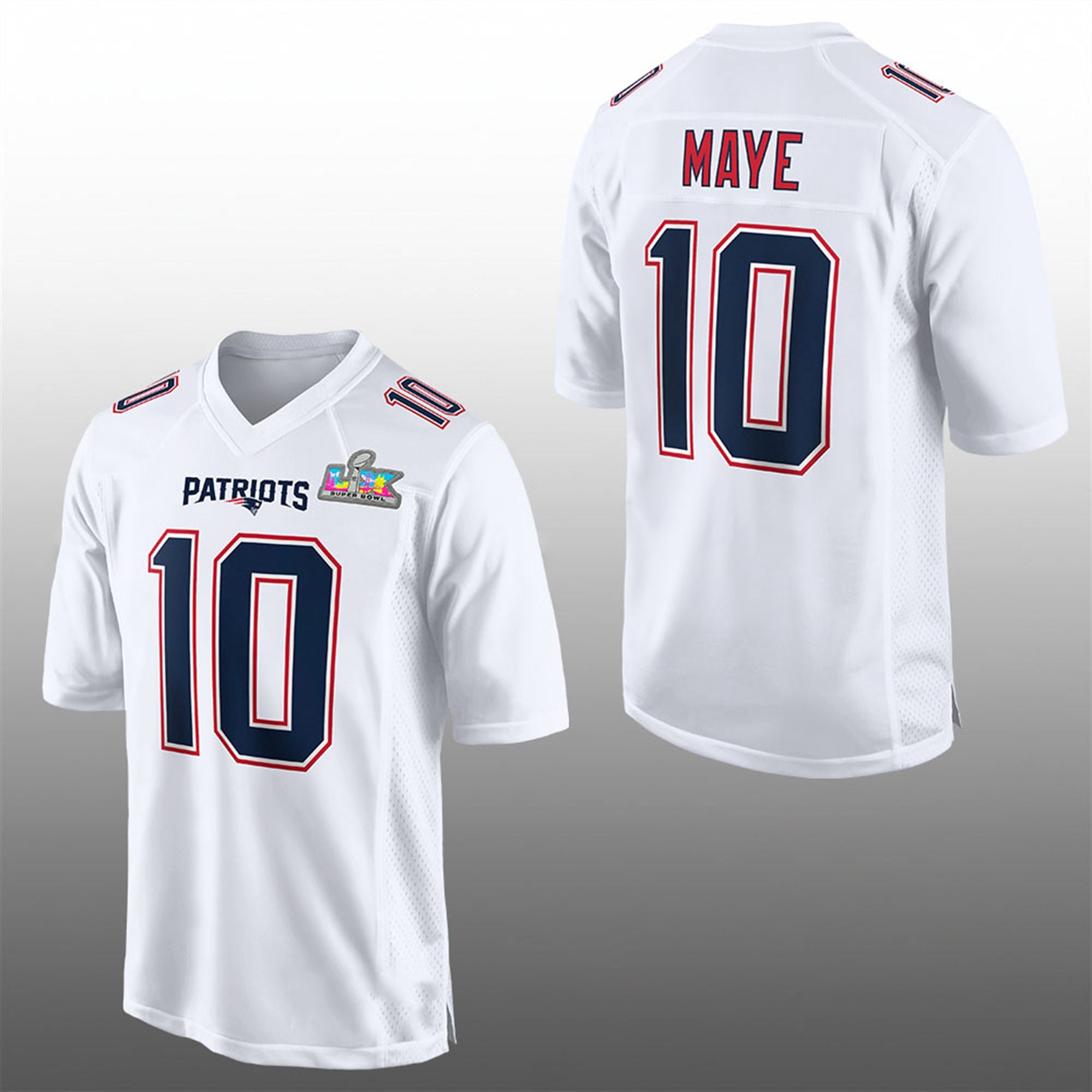 2026 NE Patriots Drake Maye Bowl LX Jersey 0 2026 NE Patriots Drake Maye Bowl LX Jersey 0