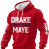 2026 NE Patriots Drake Orake Maye Maye Waffle Hoodie 8 2026 NE Patriots Drake Orake Maye Maye Waffle Hoodie 1