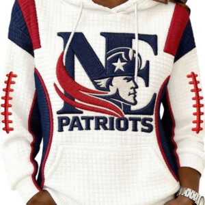 2026 NE Patriots Waffle Hoodie