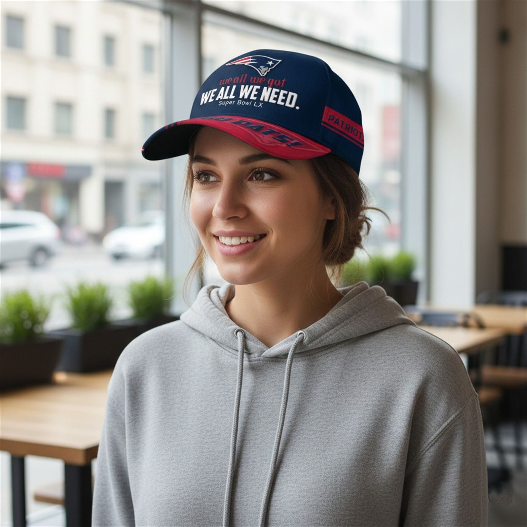 2026 Patriots We All We Need SB LX Go Pats Hat 2026 Patriots We All We Need SB LX Go Pats Hat