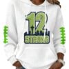 2026 Seahawks 12 Strong Waffle Hoodie 7 2026 Seahawks 12 Strong Waffle Hoodie 1