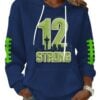 2026 Seahawks 12 Strong Waffle Hoodie 3