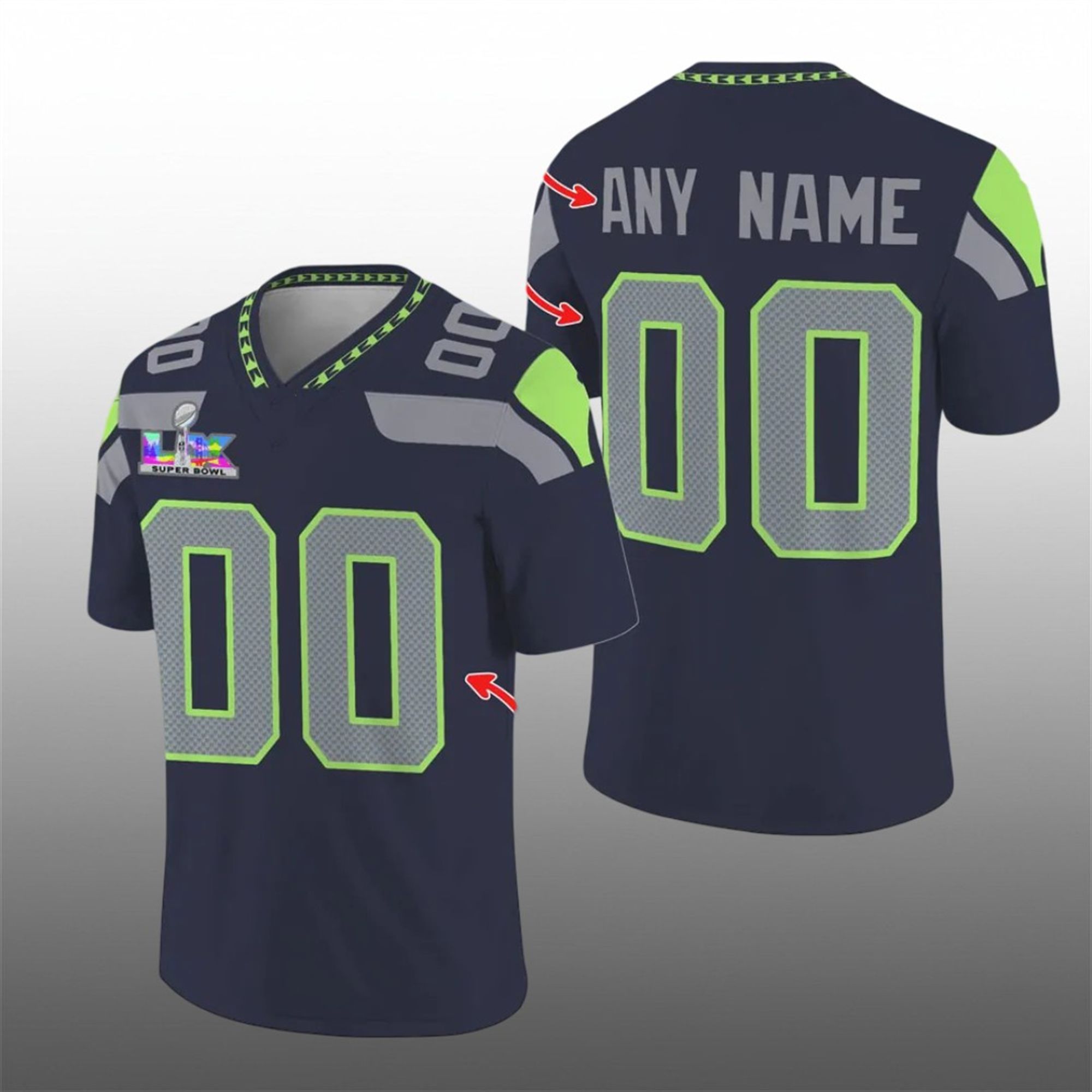 2026 Seahawks Bowl LX Champions Jersey 1 2026 Seahawks Bowl LX Champions Jersey 1 1