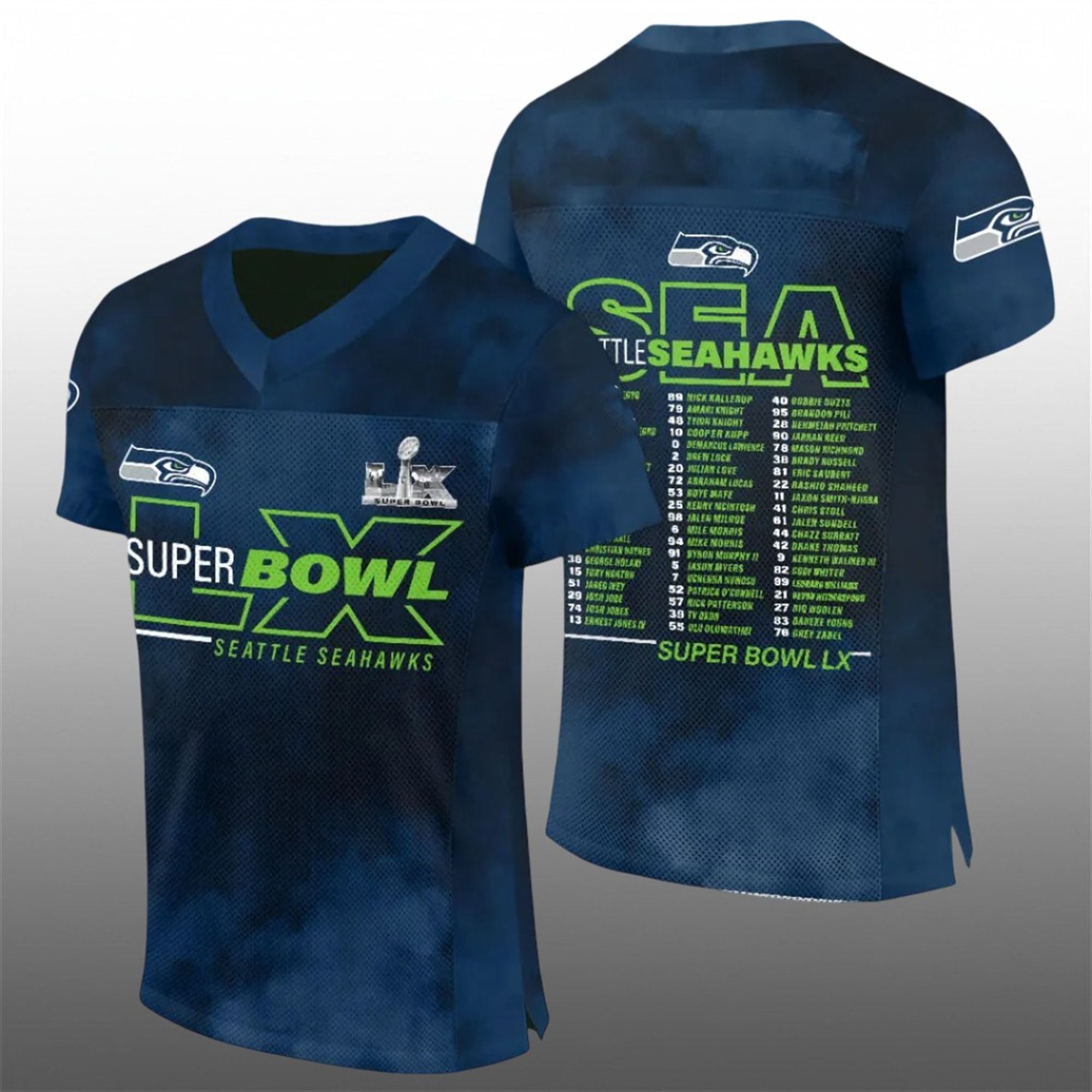 2026 Seahawks Bowl LX Players Jersey 1 2026 Seahawks Bowl LX Players Jersey 1