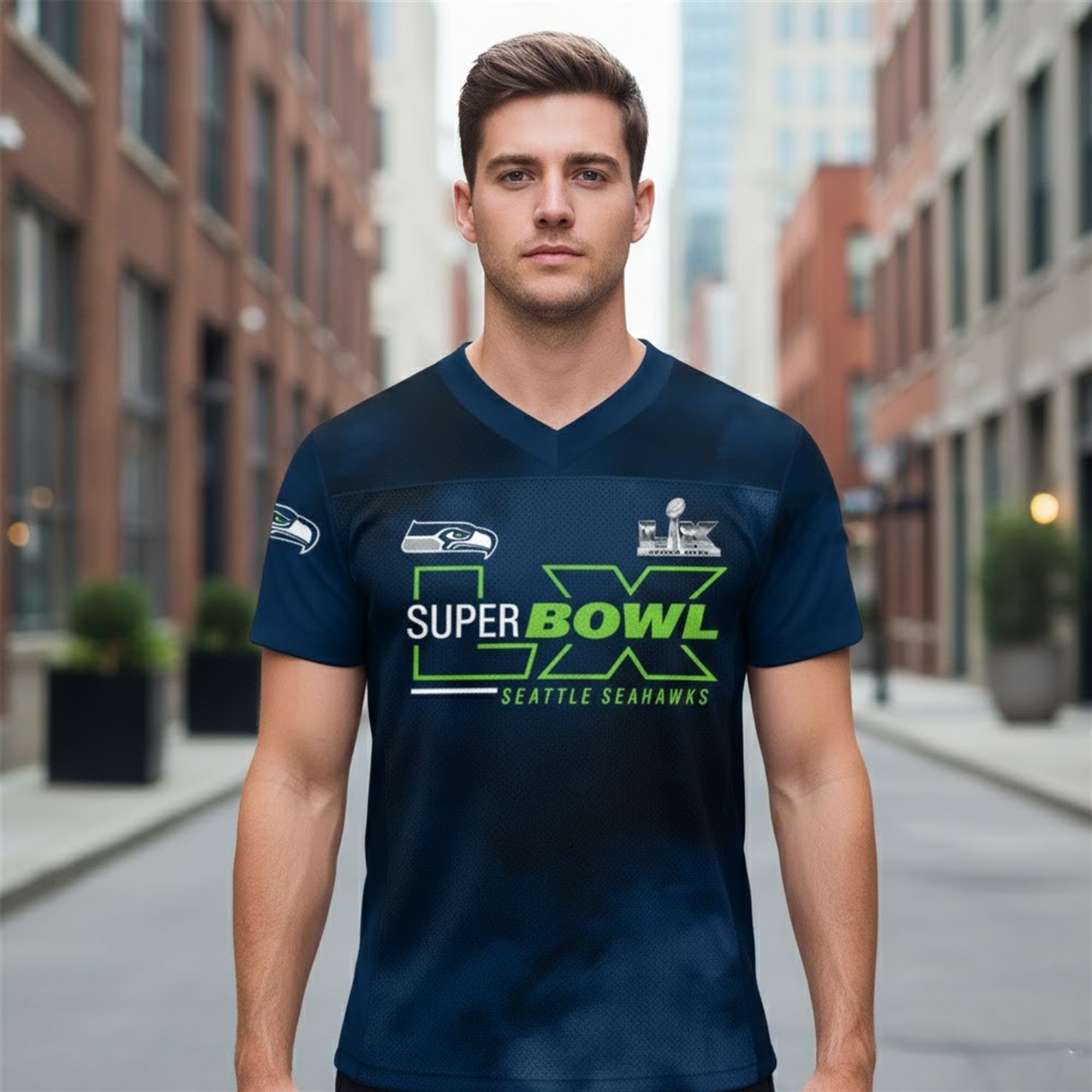 2026 Seahawks Bowl LX Players Jersey 3 2026 Seahawks Bowl LX Players Jersey 3