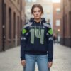 2026 Seahawks Sam Darnold 14 Bowl LX Waffle Hoodie 9