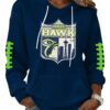 2026 Seahawks Year Of The Hawk Waffle Hoodie 1