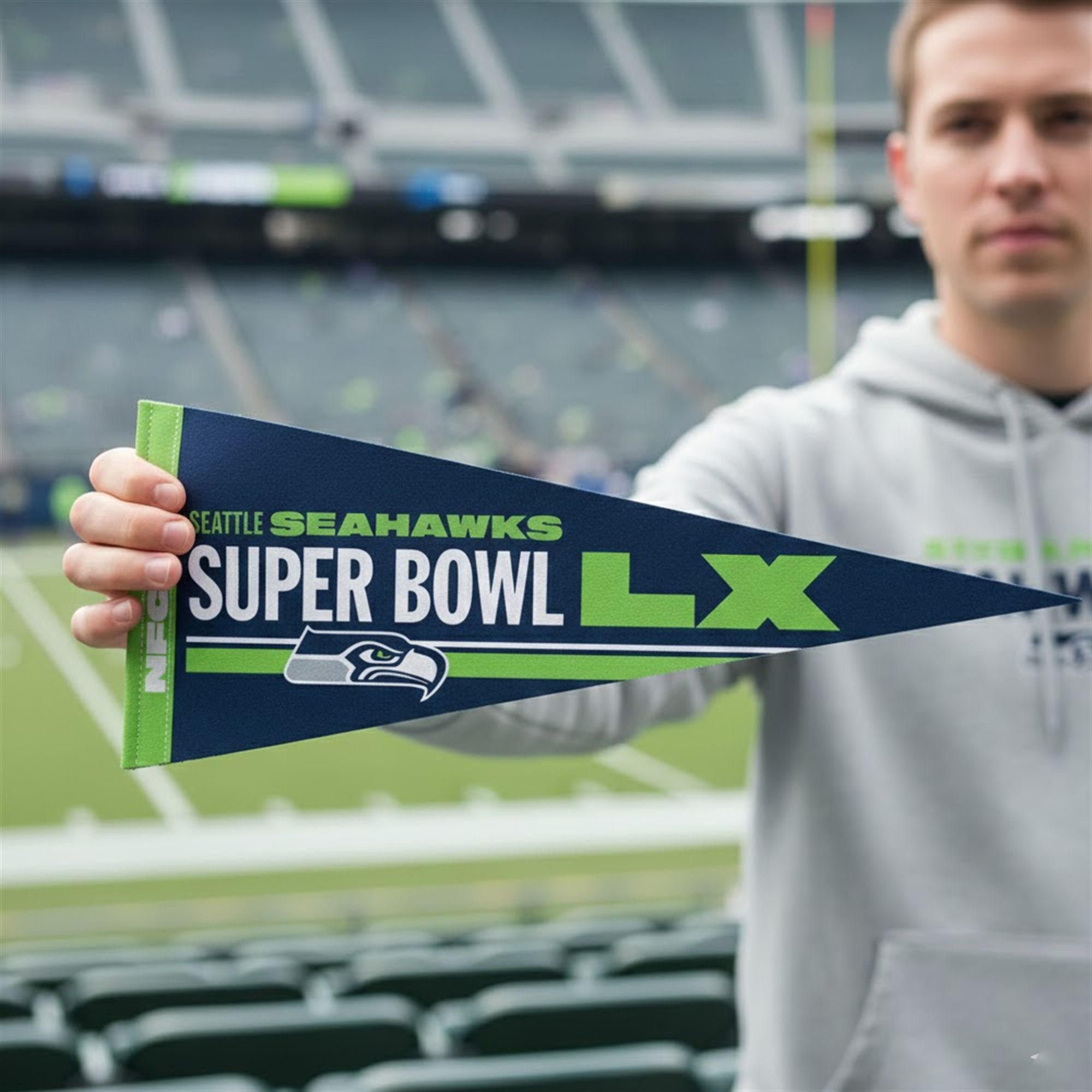 2026 Seattle Seahawks NFC Champions Locker Room Pennant 2 2026 Seattle Seahawks NFC Champions Locker Room Pennant 2