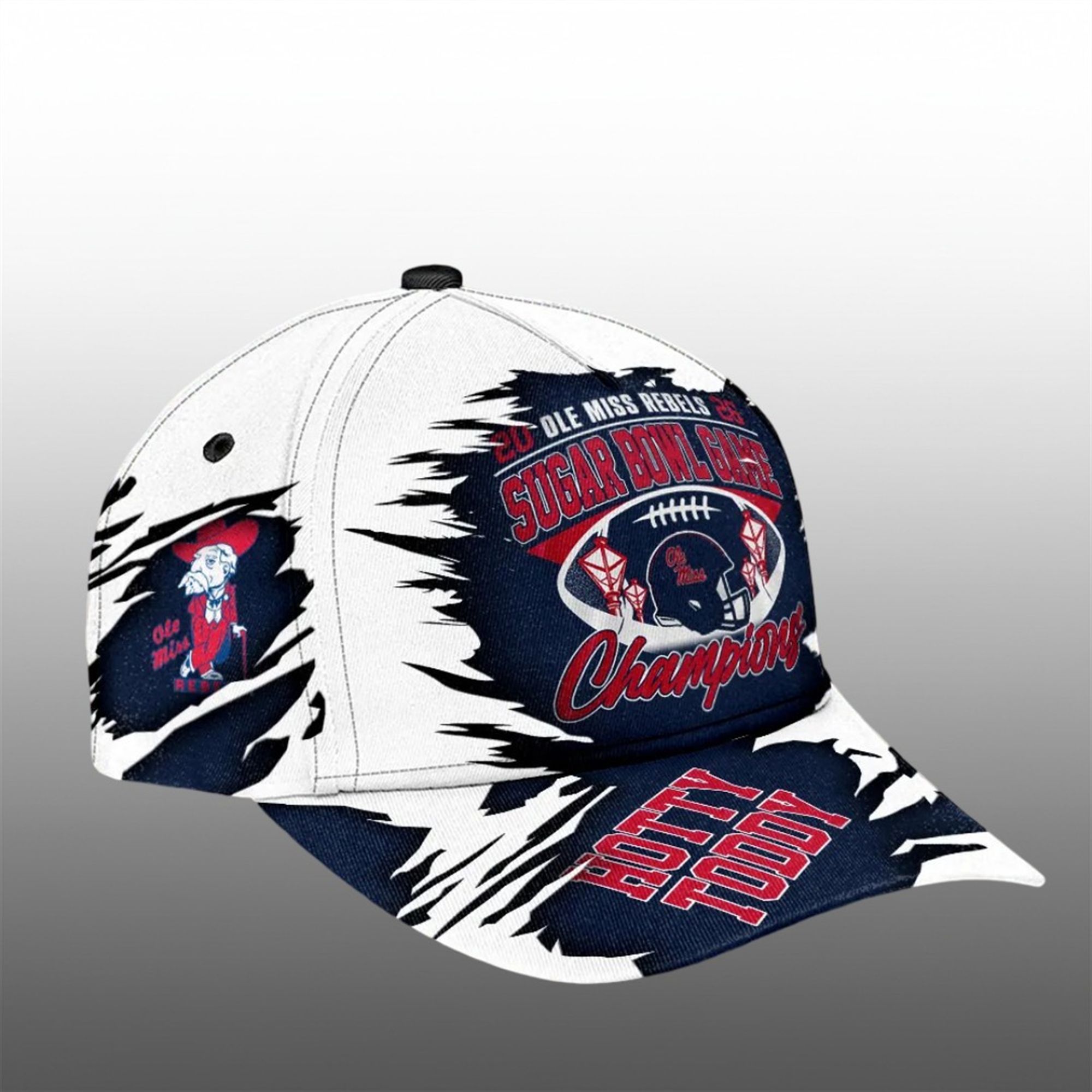 Rebels Football Sugar Bowl Champions 2026 Cap 2 22 Rebels Football Sugar Bowl Champions 2026 Cap