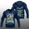 22 Seahawks NFC West Division Champions 2025 Signature Hoodie