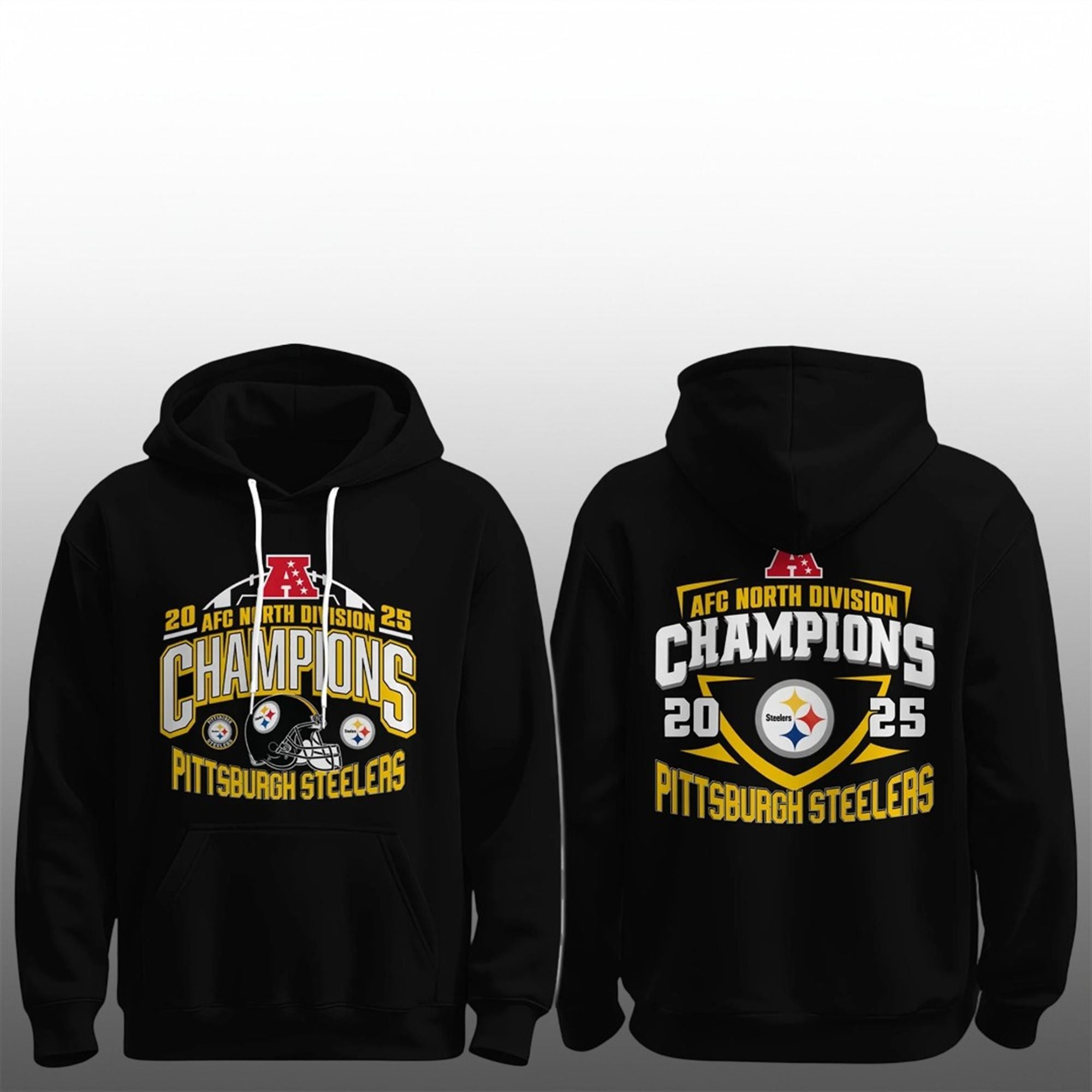2025 Steelers AFC North Division Champions Shirt 2 25 2025 Steelers AFC North Division Champions Hoodie