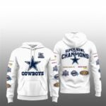 Cowboys 5 Time Bowl Champions Patch Throwback Hoodie