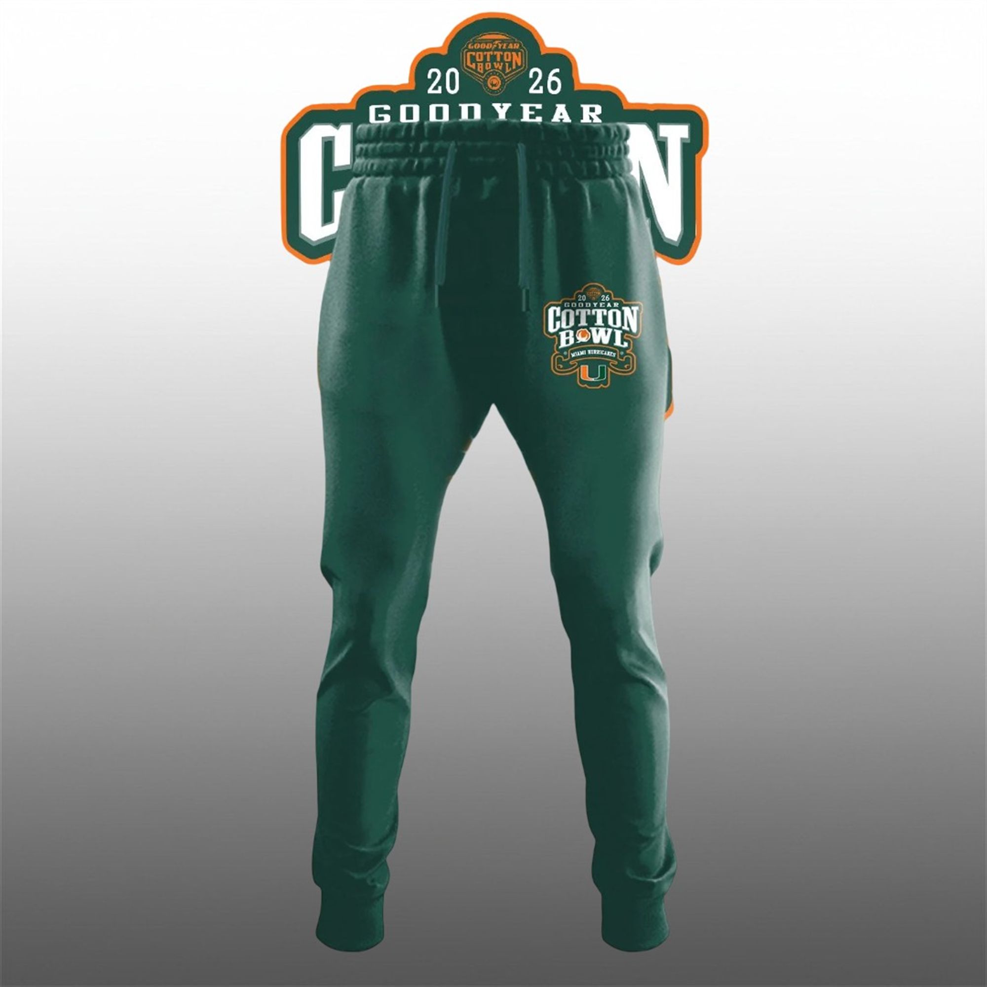 Hurricanes Football 2026 Goodyear Cotton Bowl Champs Shirt 3 3 Hurricanes Football 2026 Goodyear Cotton Bowl Champs Joggers 1