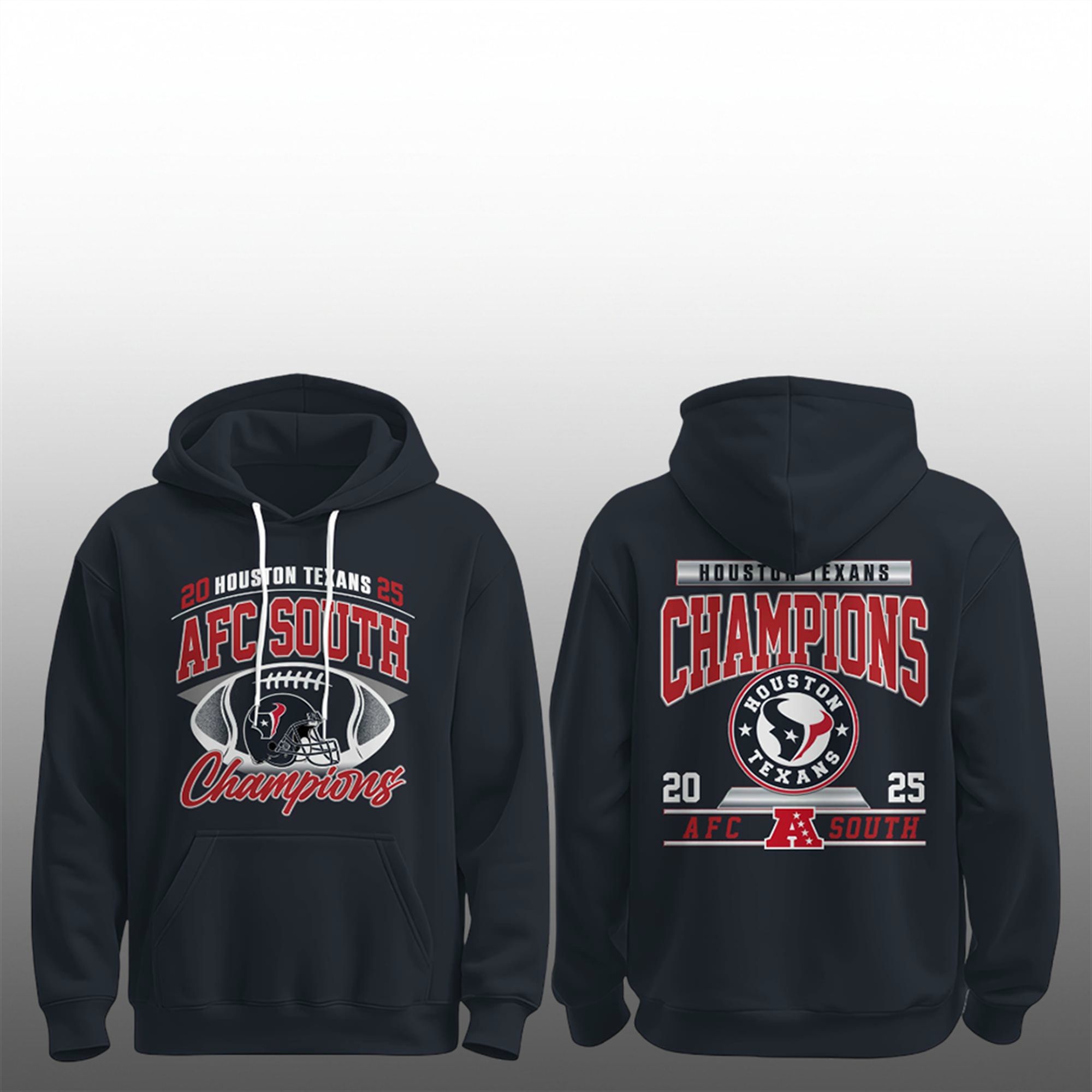 Texans 2025 AFC South Champions Shirt 3 3 Texans 2025 AFC South Champions Hoodie