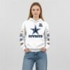 33 Cowboys 5 Time Bowl Champions Patch Throwback Hoodie