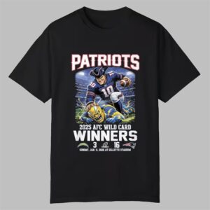 Patriots 2025 AFC Wild Card Winners Shirt 0 0