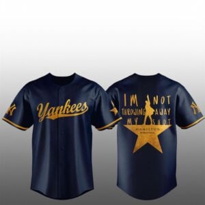NY Yankees x Hamilton 2026 Im Not Throwing Away My Shot Baseball Jersey 0