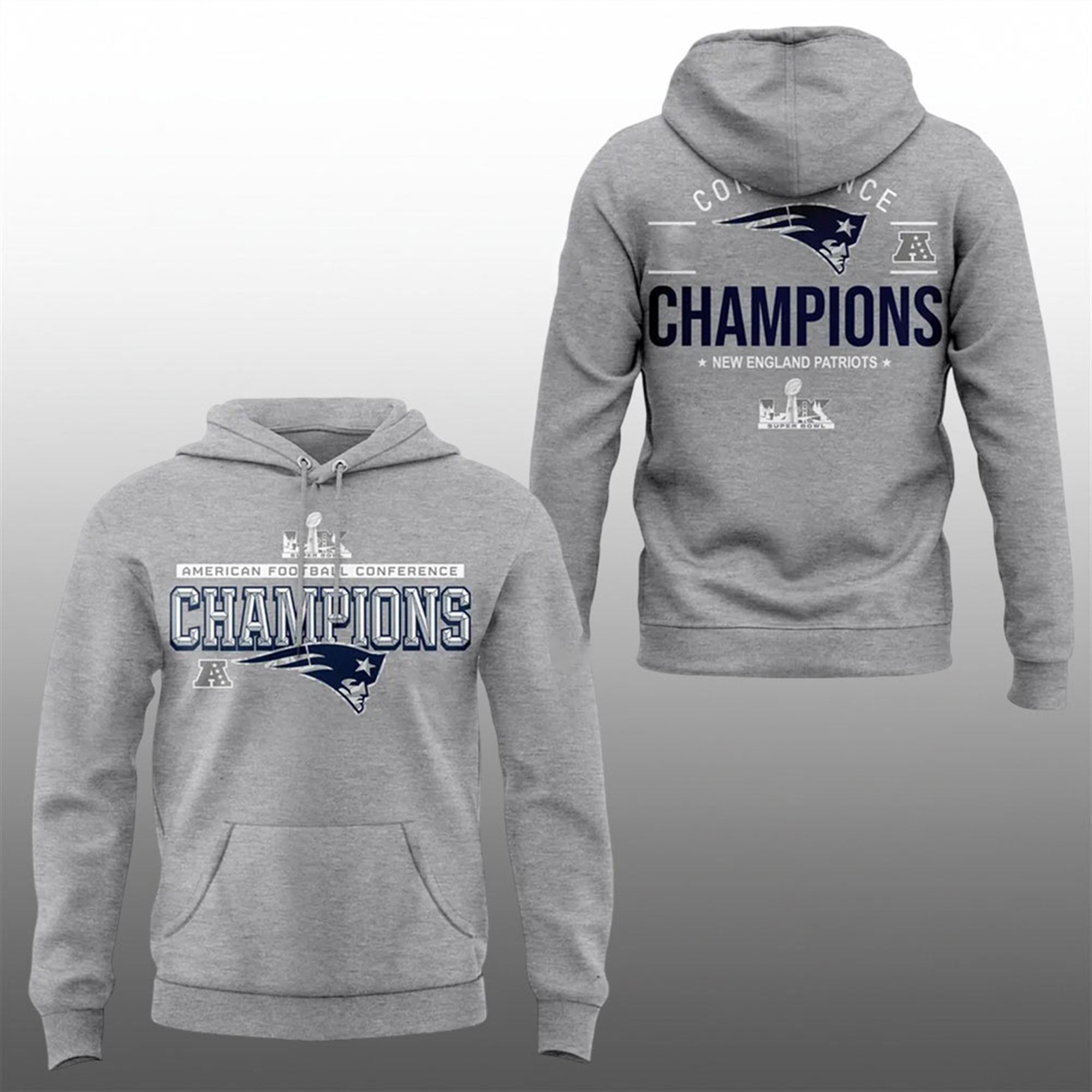 4 2026 NE Patriots AFC Champions Conference Hoodie 4 2026 NE Patriots AFC Champions Conference Hoodie