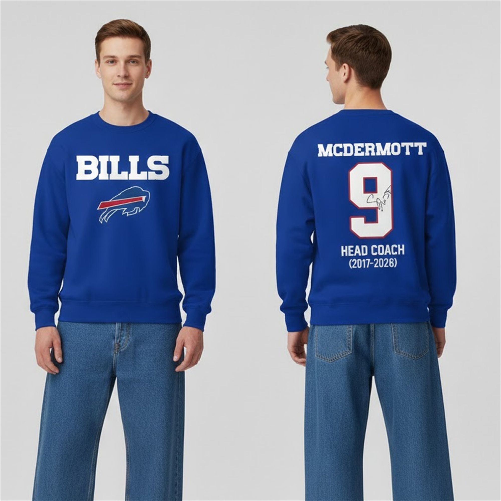 Bills Thank You Coach Sean McDermott For 9 Seasons Hoodie 4 4 Bills Thank You Coach Sean McDermott For 9 Seasons Sweatshirt
