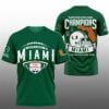 4 Hurricanes 2026 Playstation Fiesta Bowl Champions Shirt