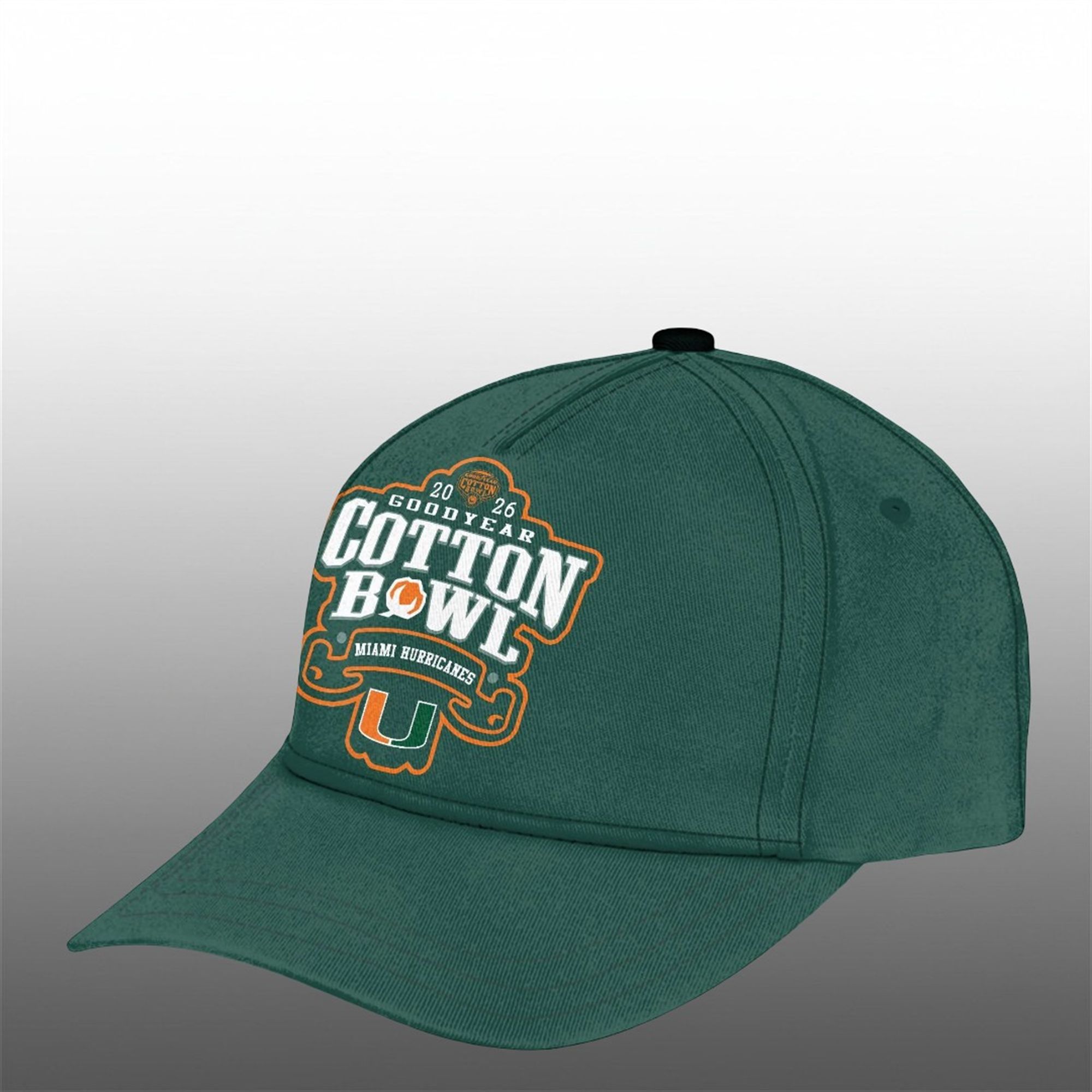 Hurricanes Football 2026 Goodyear Cotton Bowl Champs Shirt 4 4 Hurricanes Football 2026 Goodyear Cotton Bowl Champs Hat