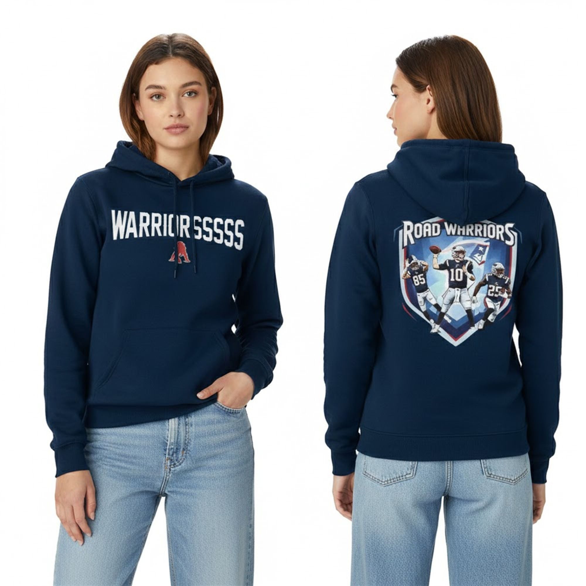 Patriots 2026 Road Warriors SB LX Hoodie 3 4 Patriots 2026 Road Warriors SB LX Hoodie