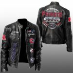 NE Patriots Since 1960 Motorcycle Leather Jacket