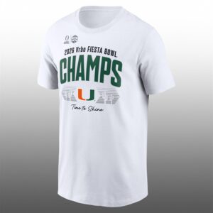 Hurricanes 2026 Vrbo Fiesta Bowl Champs Time To Shine Shirt 1