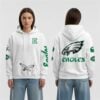 5 Eagles Football White Iconic 2026 Hoodie