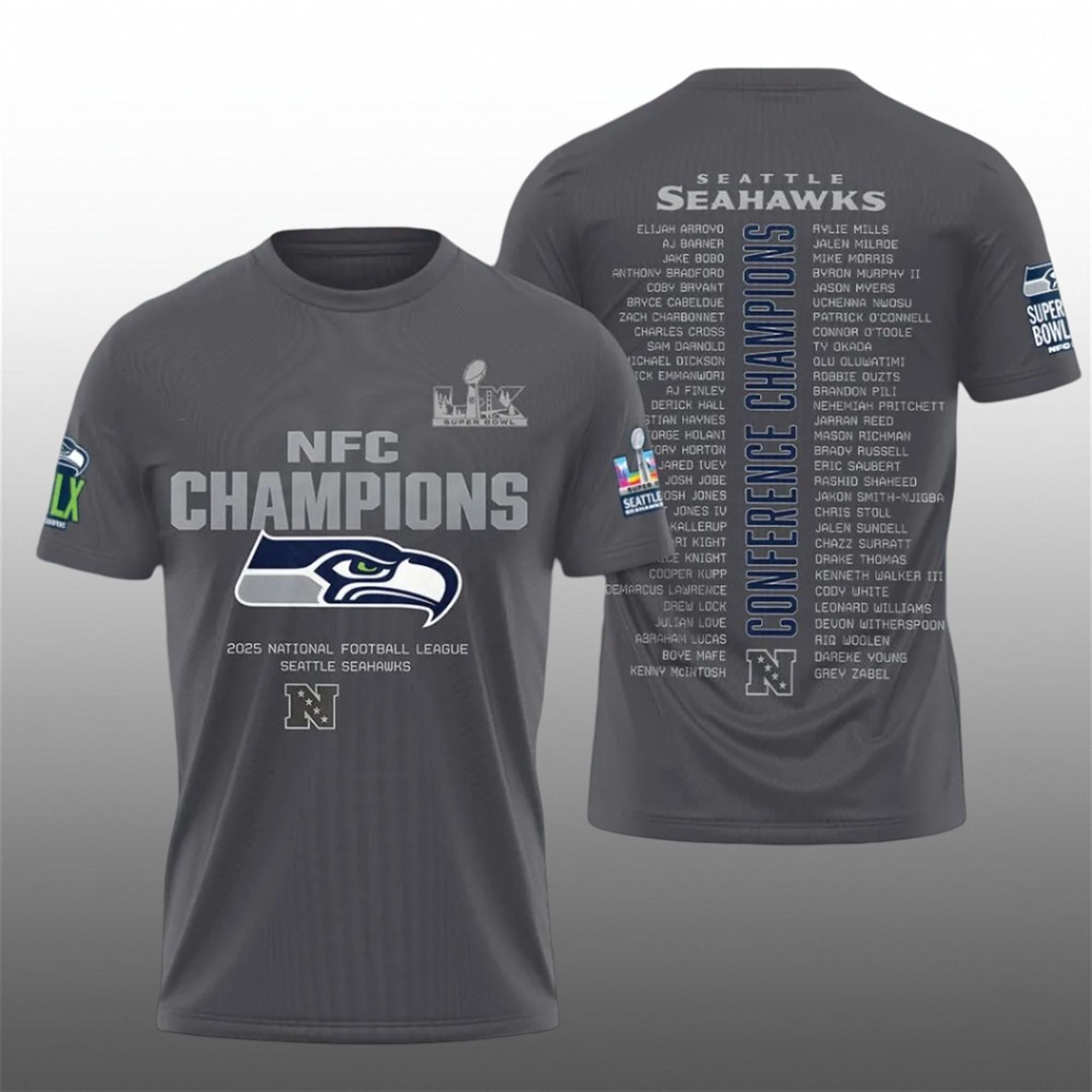 Seahawks NFC Champions 2025 Bowl LX Shirt Seahawks NFC Champions 2025 Bowl LX Shirt
