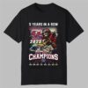 5 Years in a Row Buccaneers NFC South Champions 2025 Shirt 0 0