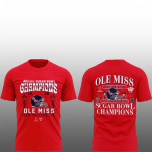13 Allstate Sugar Bowl Champions 2026 Ole Miss Rebels Shirt