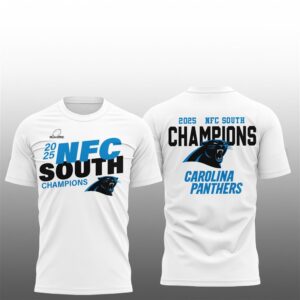 18 Carolina Panthers 2025 NFC South Division Champions Shirt