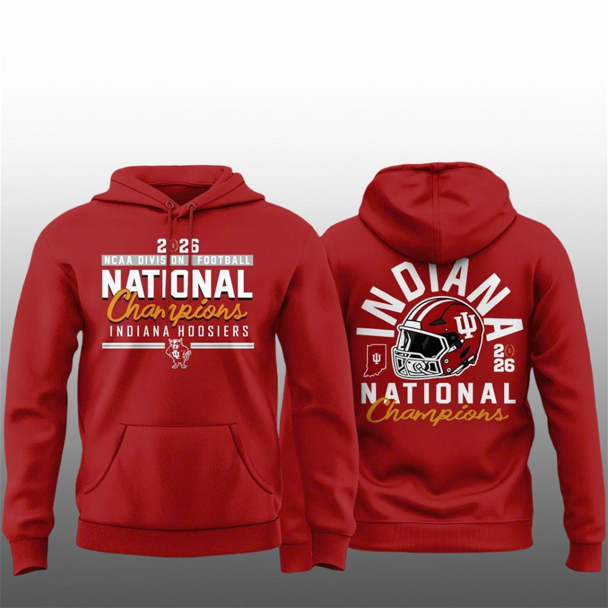 Indiana Hoosiers College Football Playoff 2026 National Champions Shirt 2 6 Indiana Hoosiers College Football Playoff 2026 National Champions Hoodie