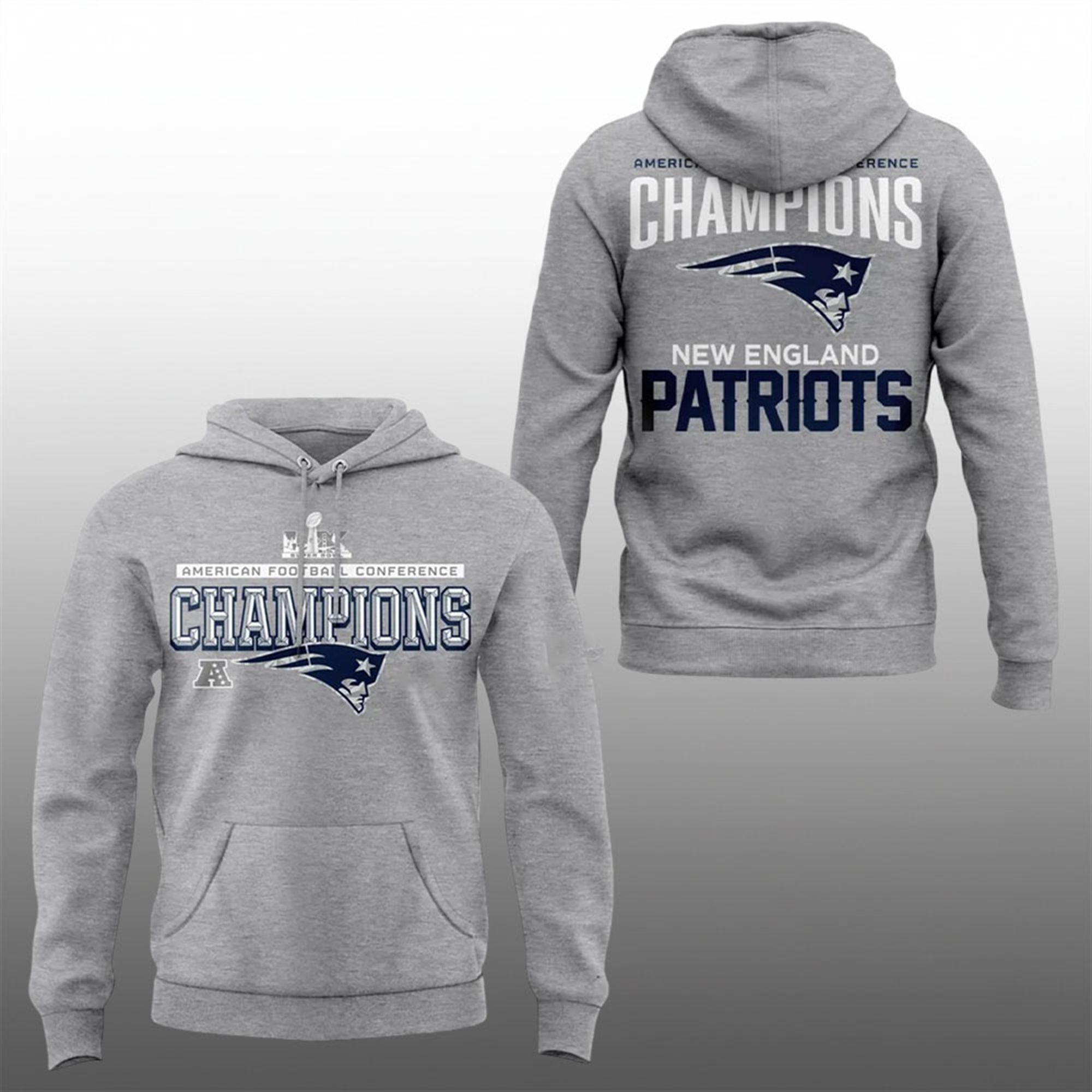 7 2026 NE Patriots AFC Champions Locker Room Hoodie 7 2026 NE Patriots AFC Champions Locker Room Hoodie