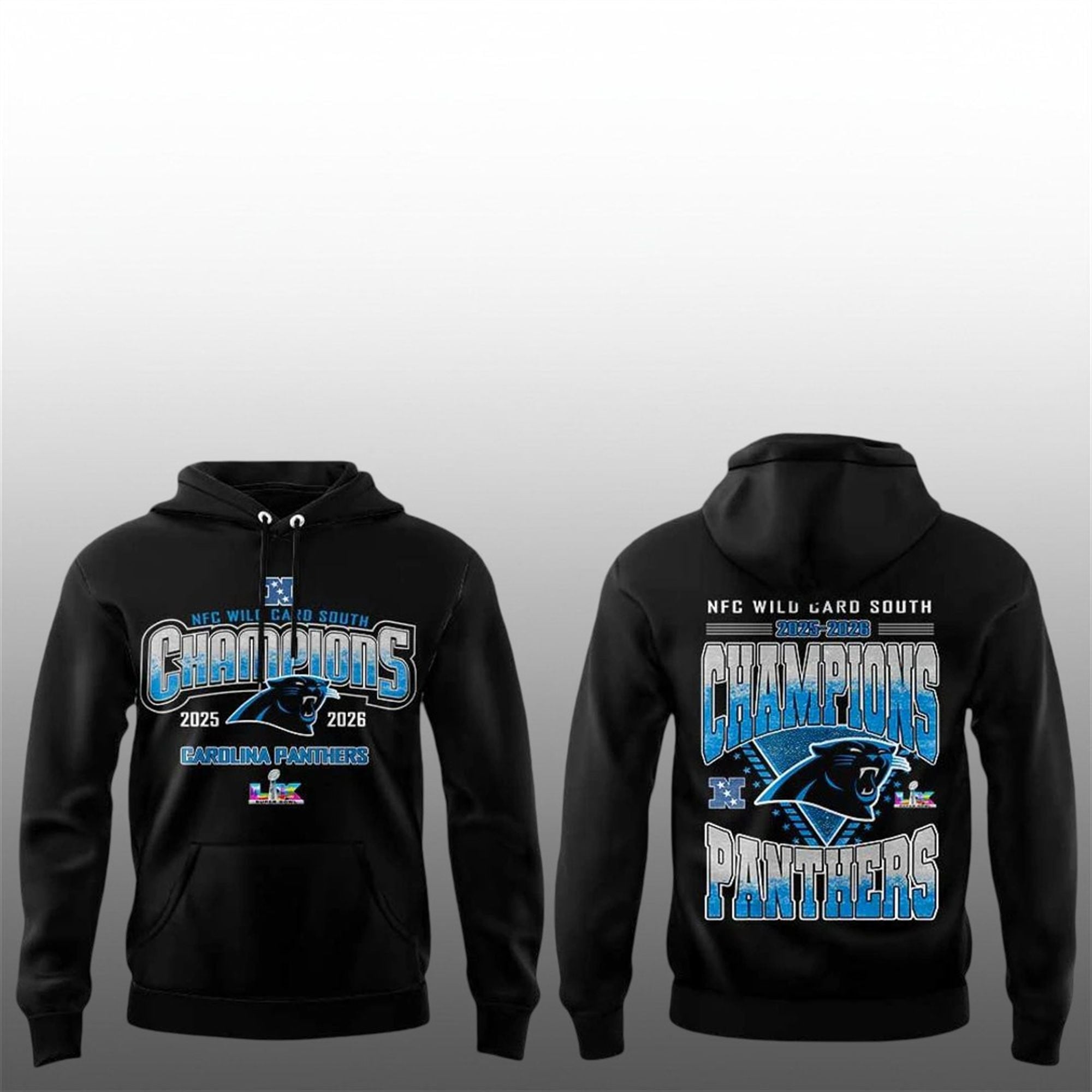 Panthers NFC Wild Card South Champions 2025 2026 Shirt 2 7 Panthers NFC Wild Card South Champions 2025 2026 Hoodie