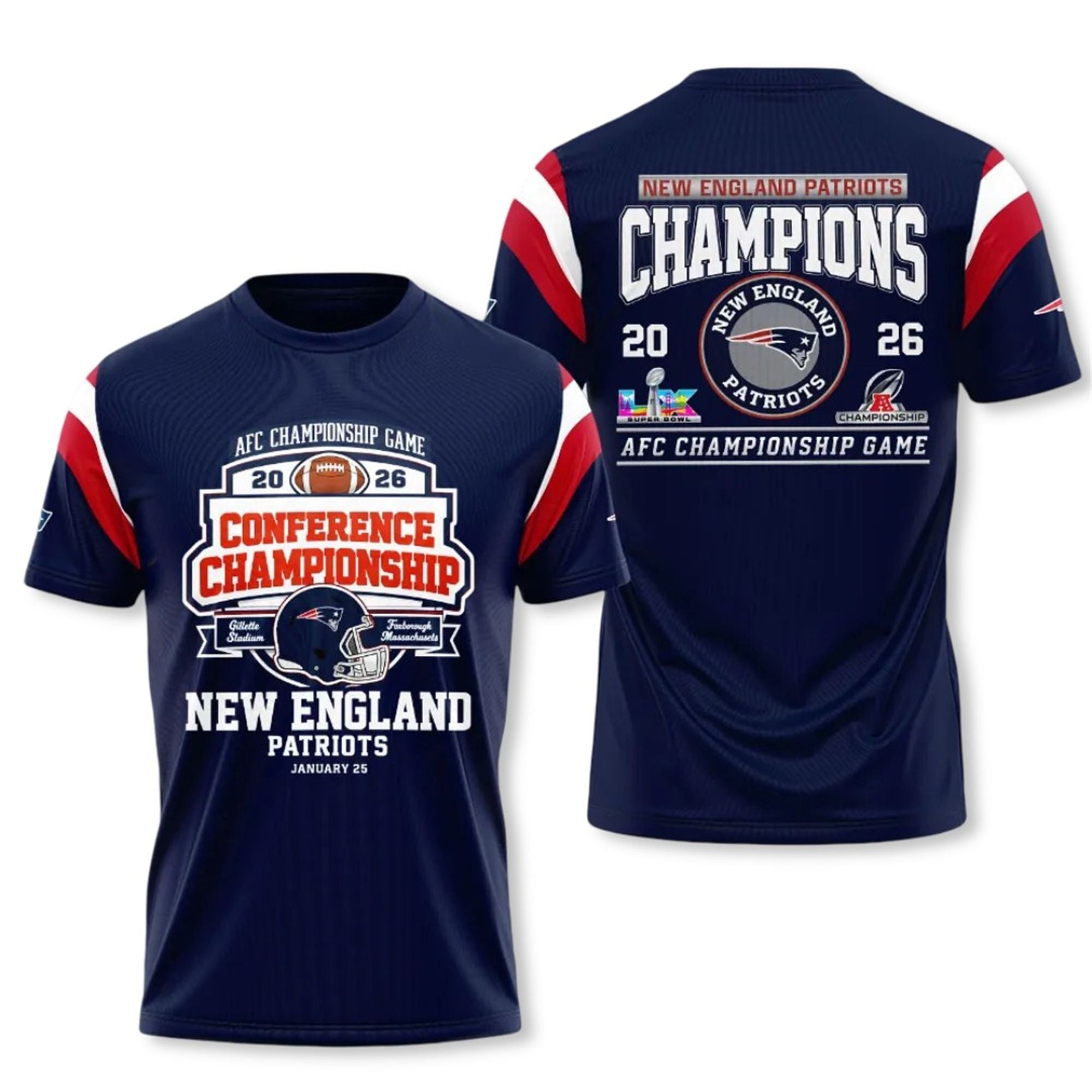 2026 Patriots AFC Champioship Game Conference Championship SB LX Shirt 2026 Patriots AFC Champioship Game Conference Championship SB LX Shirt