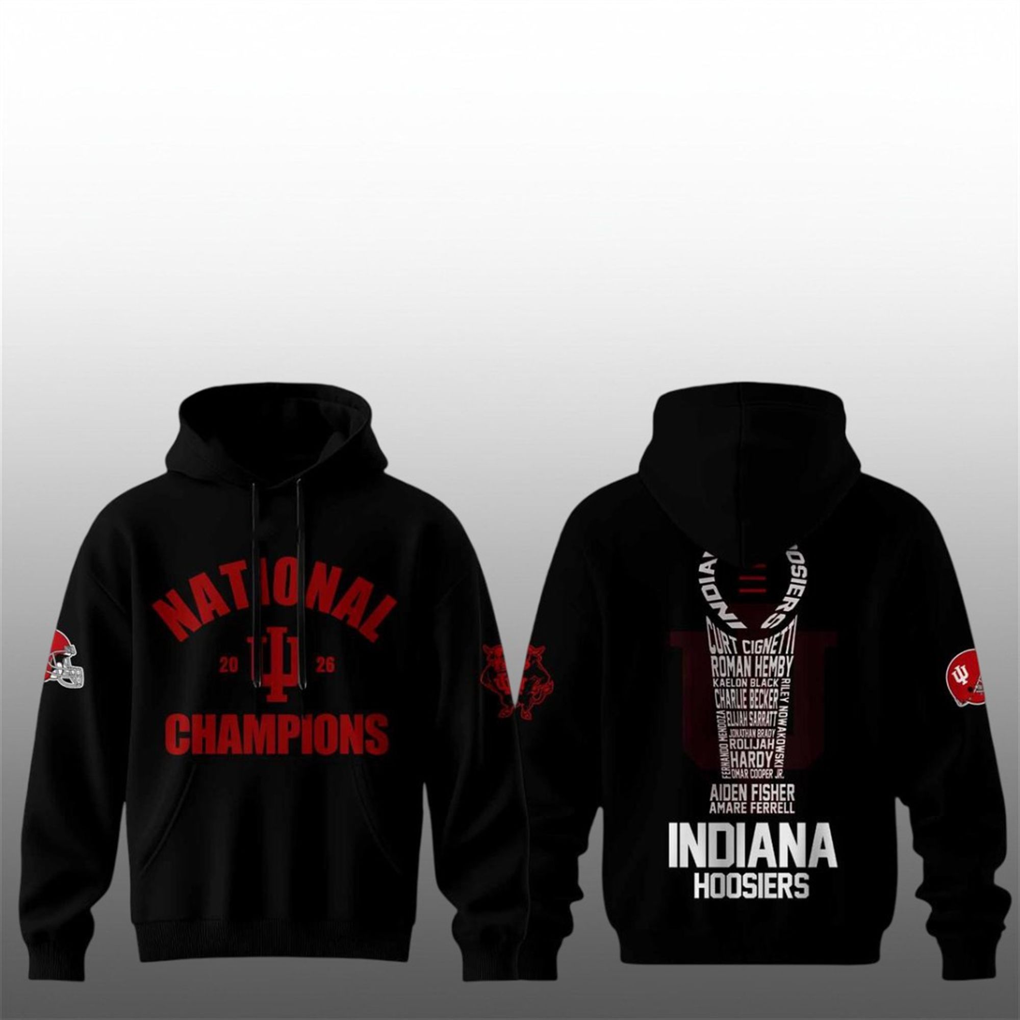 Indiana Hoosiers College Football National Champion 2026 Shirt 2 8 Indiana Hoosiers College Football National Champion 2026 Hoodie