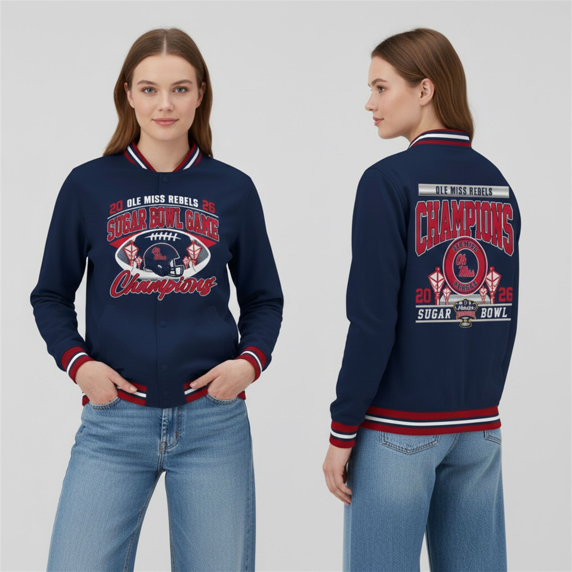 Ole Miss Rebels 2026 Sugar Bowl Game Champions Jacket 4 8 Ole Miss Rebels 2026 Sugar Bowl Game Champions Jacket